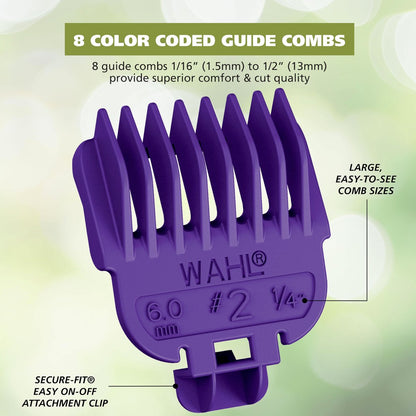 Wahl Color Pro All in One Rechargeable Cordless Beard Trimmer with Detail Eyebrow Trimmer and Rotary Nose Hair Trimmer for Men - Model 3025945 Avelisse