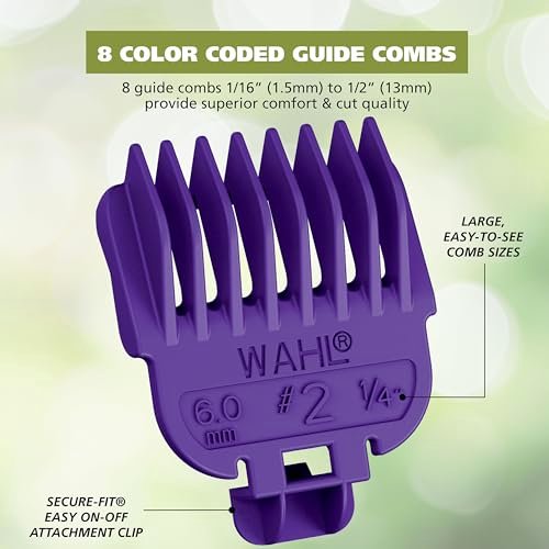 Wahl Color Pro All in One Rechargeable Cordless Beard Trimmer with Detail Eyebrow Trimmer and Rotary Nose Hair Trimmer for Men - Model 3025945 Avelisse