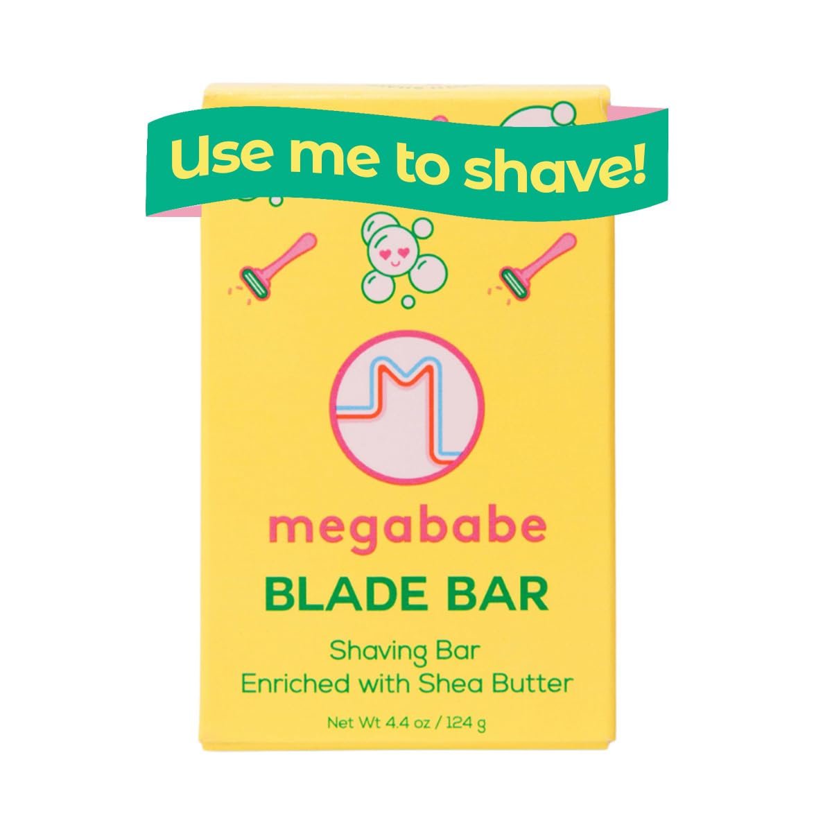 Megababe Blade Bar Shaving Bar - Hydrating Shea Butter Shave Bar for All Skin Types, 4.4 oz - görsel 1
