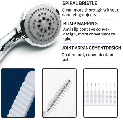20 PCS Shower Head Cleaning Brush Set for Small Holes – Multifunctional Nozzle, Keyboard & Pore Cleaner