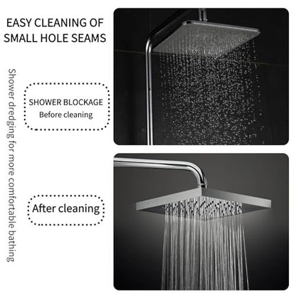20 PCS Shower Head Cleaning Brush Set for Small Holes – Multifunctional Nozzle, Keyboard & Pore Cleaner