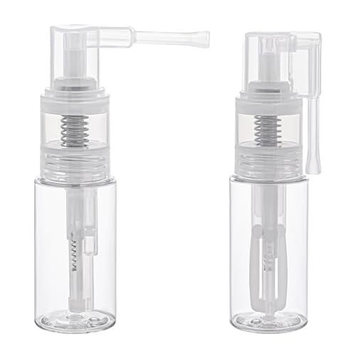 2-Pack Empty Powder Spray Bottles for Makeup, Glitter, Barber, Dry Cleaning & Crafts – 0.87 oz Transparent - görsel 2