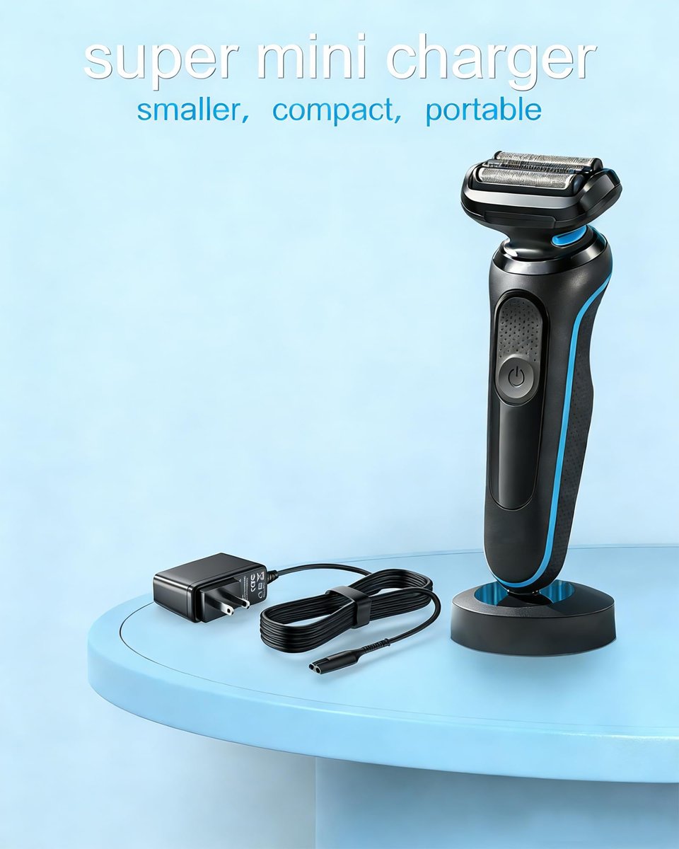 Solopen 12V 5.9Ft Charger Compatible with Braun Shaver Series 9/7/5/3/1, XT5 Electric Razor Trimmer Charging Cord - görsel 9