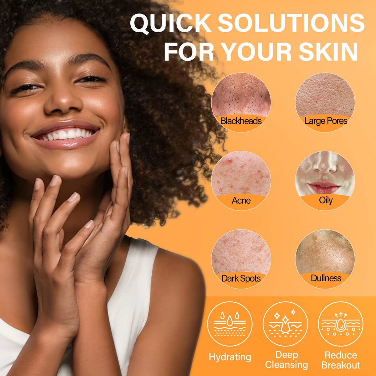 Vitamin C Turmeric Face Mask & Dead Sea Mud Mask Set with Salicylic Acid - Pore Cleansing, Brightening, Blackheads & Dark Spots - 3 Pack, 2.82 oz Each Avelisse