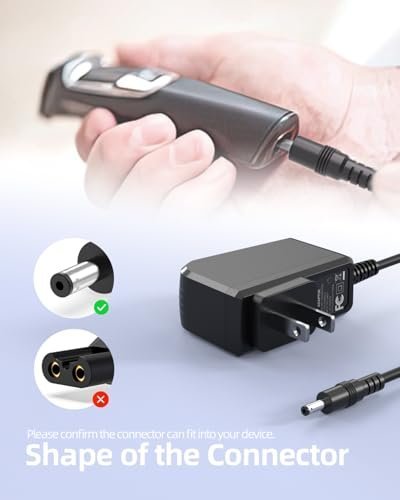 8V AC Charger for Philips Norelco Multigroom Series 3000 MG3750 MG3760 Shaver Power Cord Supply Adapter - görsel 4