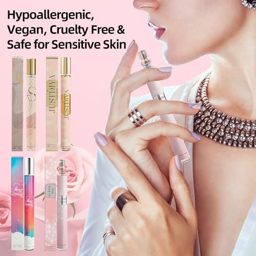 CLOTHES OF SKIN 4 Pack Perfumes for Women - Travel Size Eau de Toilette Set (4x35ml), Natural Long-Lasting Fragrances, Ideal Gift for Mom, Wife, Teen Girls Avelisse