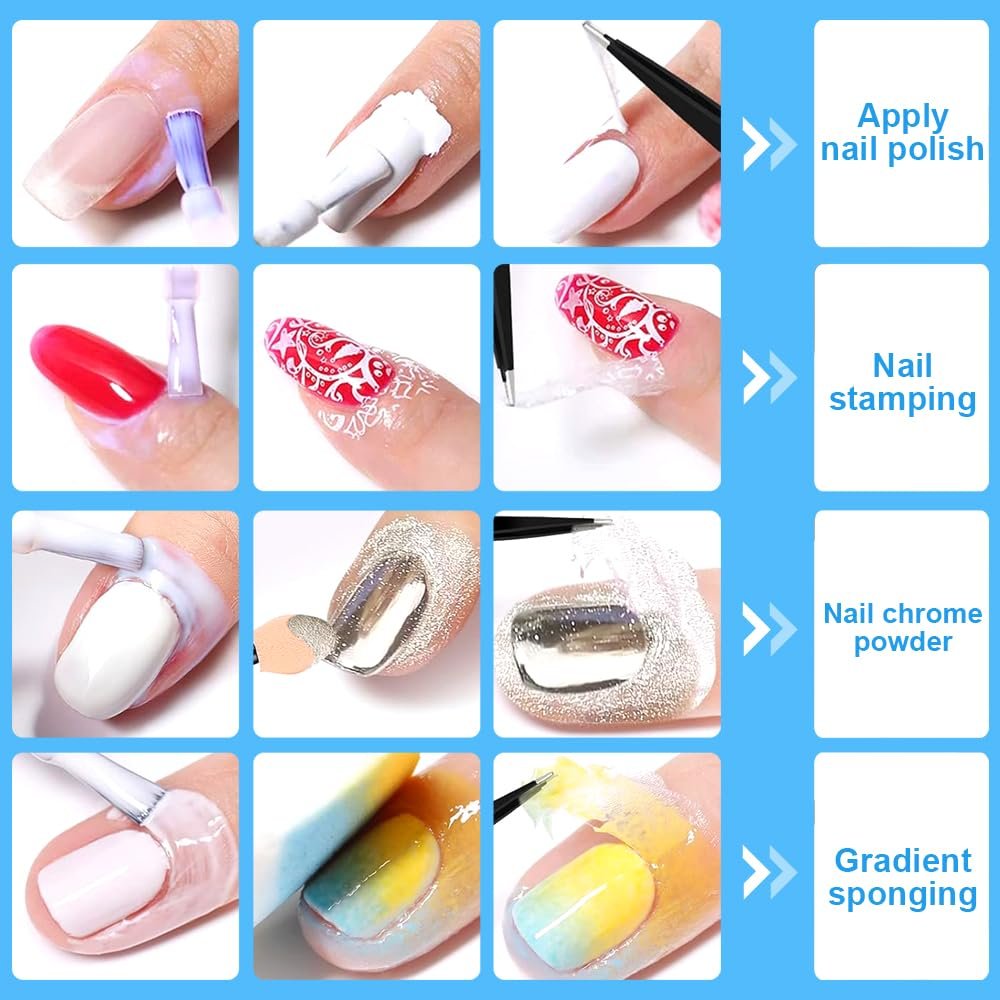 TWOING 15ml Liquid Latex for Nails - Peel Off Cuticle Protectors for Nail Polish, Skin Barrier Manicure, Art Liquid Latex Tape Protector Nail Cuticle Guard (Pack of 2) - görsel 5