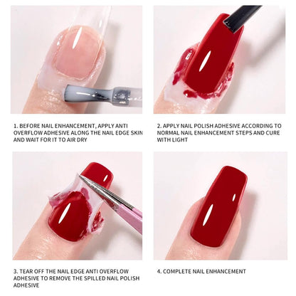 TWOING 15ml Liquid Latex for Nails - Peel Off Cuticle Protectors for Nail Polish, Skin Barrier Manicure, Art Liquid Latex Tape Protector Nail Cuticle Guard (Pack of 2)