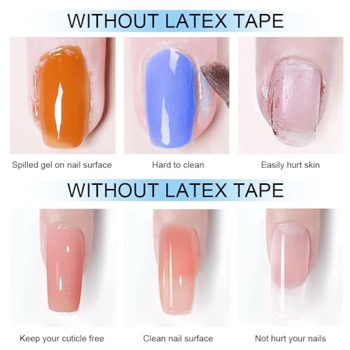 TWOING 15ml Liquid Latex for Nails - Peel Off Cuticle Protectors for Nail Polish, Skin Barrier Manicure, Art Liquid Latex Tape Protector Nail Cuticle Guard (Pack of 2) - görsel 8