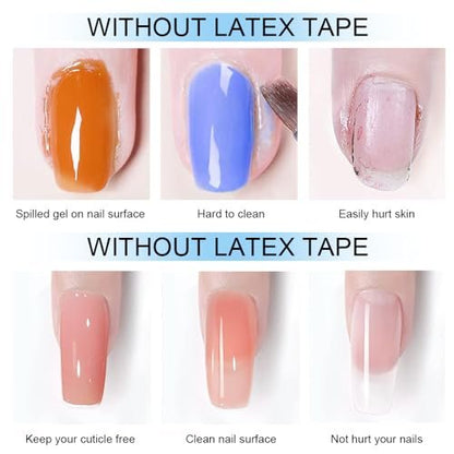 TWOING 15ml Liquid Latex for Nails - Peel Off Cuticle Protectors for Nail Polish, Skin Barrier Manicure, Art Liquid Latex Tape Protector Nail Cuticle Guard (Pack of 2)