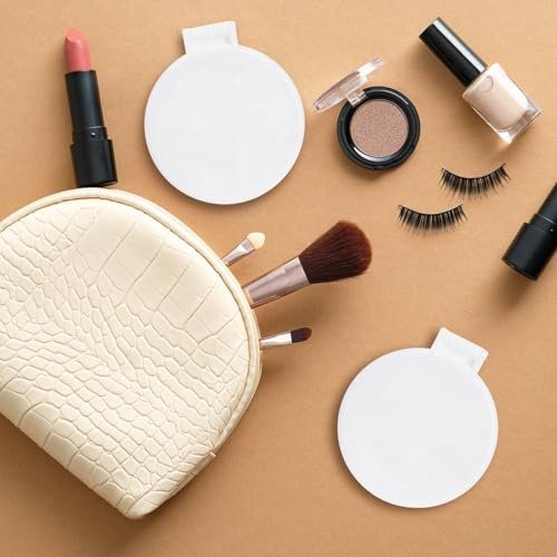 ZOOFOX 50-Piece Compact Mirror Bulk - Round Makeup Mirror for Purse, Mini Folding Mirror for Women Girls Travel Daily Use Avelisse
