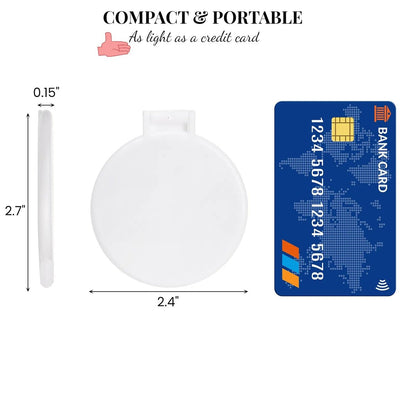 ZOOFOX 50-Piece Compact Mirror Bulk - Round Makeup Mirror for Purse, Mini Folding Mirror for Women Girls Travel Daily Use Avelisse