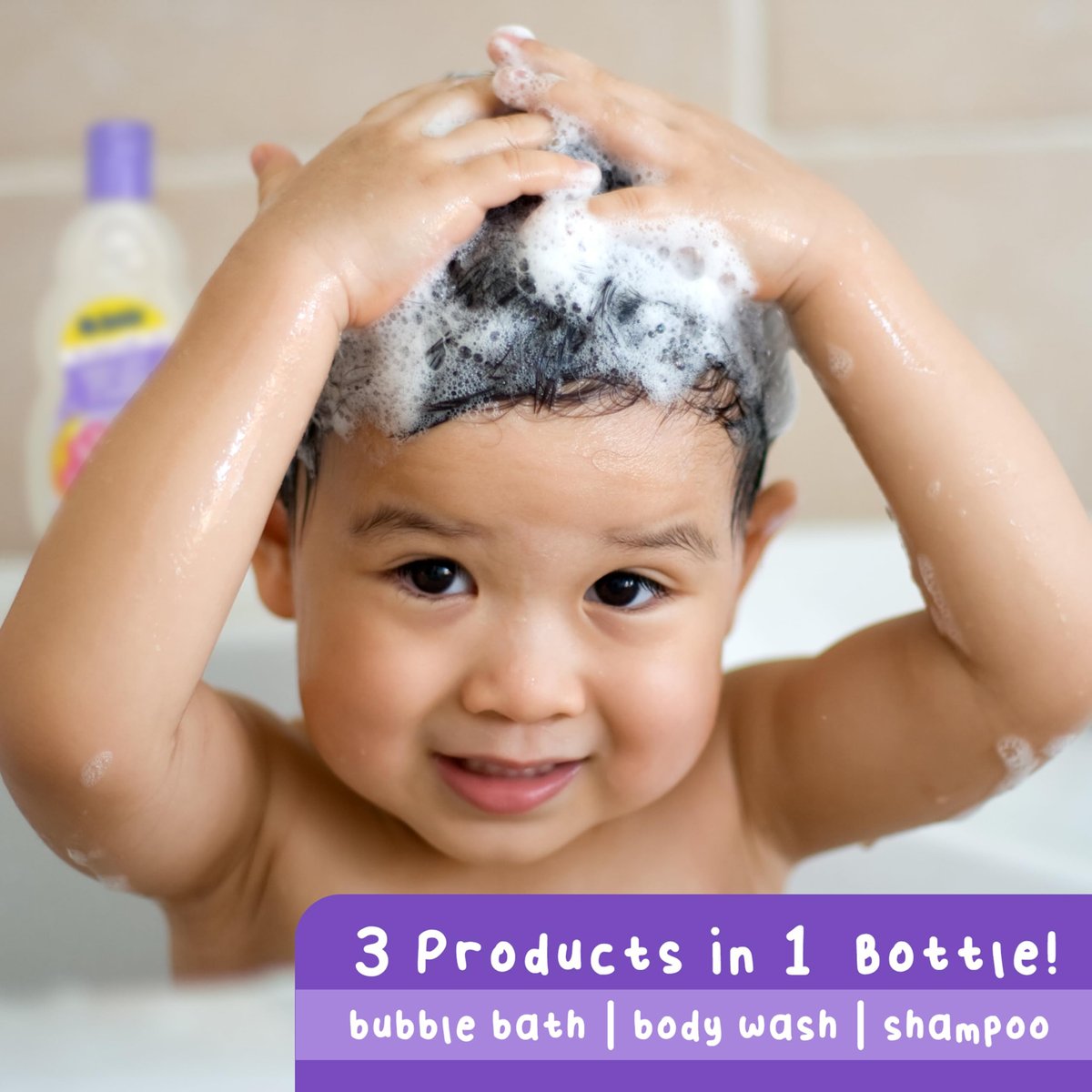 Mr. Bubble Calm and Sleep 3in1 Bubble Bath, Body Wash & Shampoo, 16 oz. (Pack of 4) - Gentle Lavender Scent Avelisse