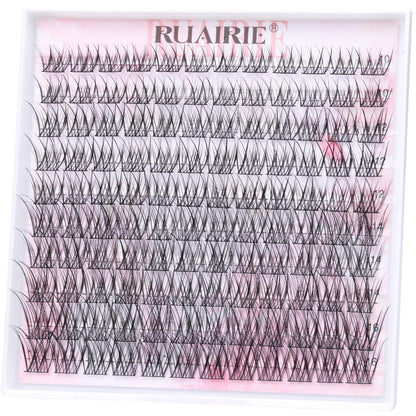 Ruairie Wispy Lash Clusters 120pcs Individual Eyelash Extensions - Natural Cotton False Lashes for DIY Salon Look