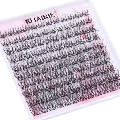 Ruairie Wispy Lash Clusters 120pcs Individual Eyelash Extensions - Natural Cotton False Lashes for DIY Salon Look