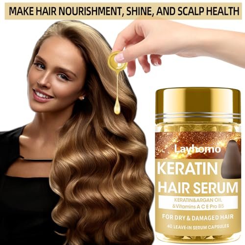Keratin Hair Treatment Serum – Leave-In Anti-Frizz Conditioner with Argan Oil & Vitamins A, C, E, B5 for Dry, Damaged Hair | No Rinse | All Hair Types - görsel 11