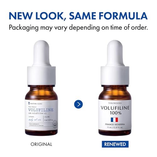 TOSOWOONG Volufiline Serum – 100% France Sederma Volufiline Concentrate for Plumping, Skin Firming, Glass Skin Glow – Face, Lip & Body – 11ml / 0.37 fl. oz. Avelisse
