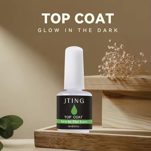 CLY AMS Glow In The Dark Gel Matte Top Coat - Luminous Nail Gel Top Coat for Nail Art, UV LED Nail Polish, Clear 0.53 Fl Oz - görsel 4