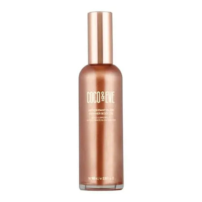 Coco & Eve Antioxidant Glow Shimmer Body Oil - Lightweight Skin Illuminator with Pearlescent Minerals, Natural Glitter, and Antioxidants for a Shimmering, Moisturized, Healthy Glow (3.38 Fl Oz) Avelisse