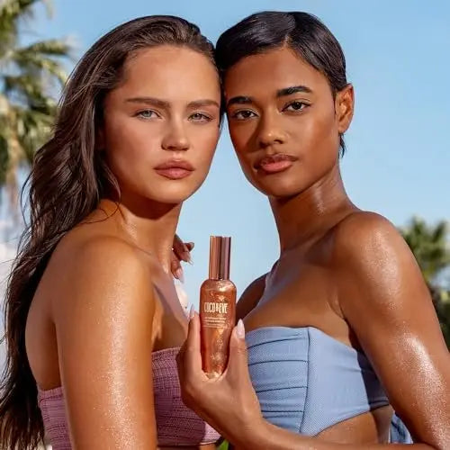 Coco & Eve Antioxidant Glow Shimmer Body Oil - Lightweight Skin Illuminator with Pearlescent Minerals, Natural Glitter, and Antioxidants for a Shimmering, Moisturized, Healthy Glow (3.38 Fl Oz) Avelisse