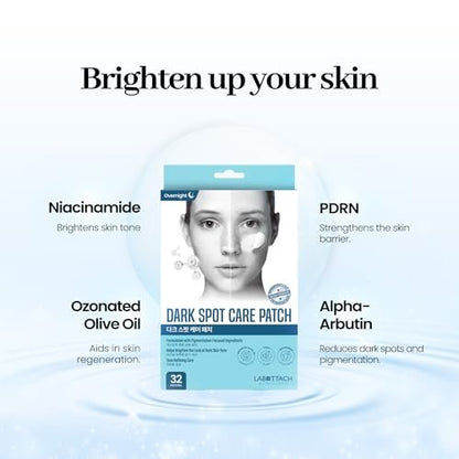 Labottach Dark Spot Care Patches – 32pcs Hydrogel Brightening Patch with Ozonated Olive Oil, Niacinamide, Alpha-Arbutin & PDRN Avelisse