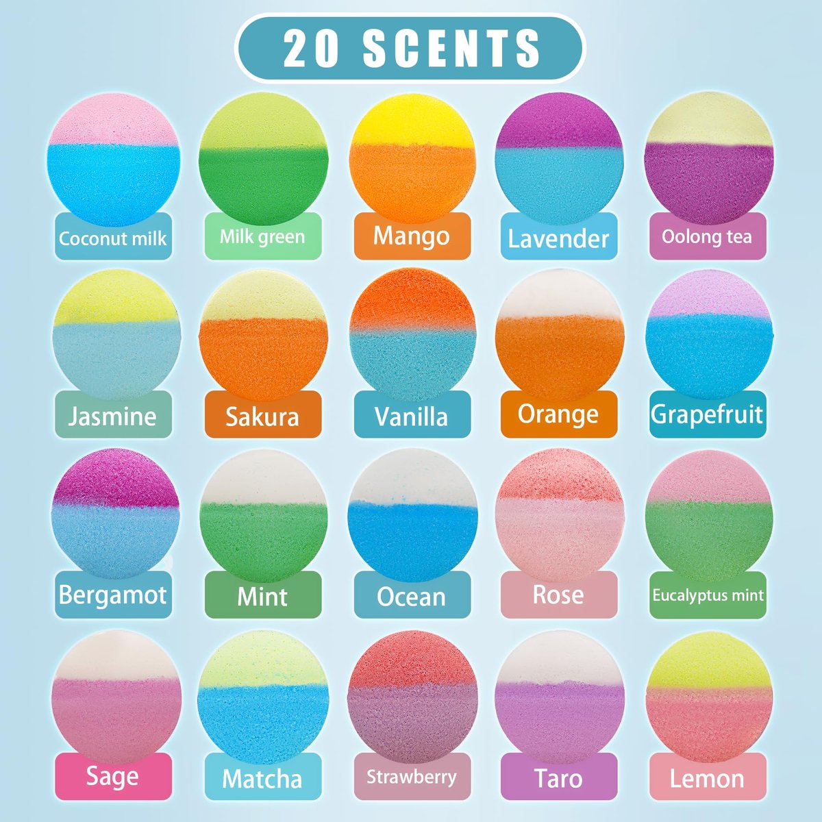 20 Pack Bath Bombs for Kids with Surprise Inside Bubble Bath Toys – Natural Organic Bath Bombs Set, Easter Basket Stuffers, Birthday Christmas Gift for Boys Girls Ages 3-8 Avelisse