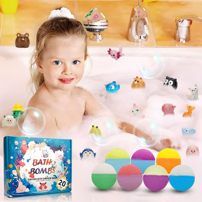 20 Pack Bath Bombs for Kids with Surprise Inside Bubble Bath Toys – Natural Organic Bath Bombs Set, Easter Basket Stuffers, Birthday Christmas Gift for Boys Girls Ages 3-8 Avelisse