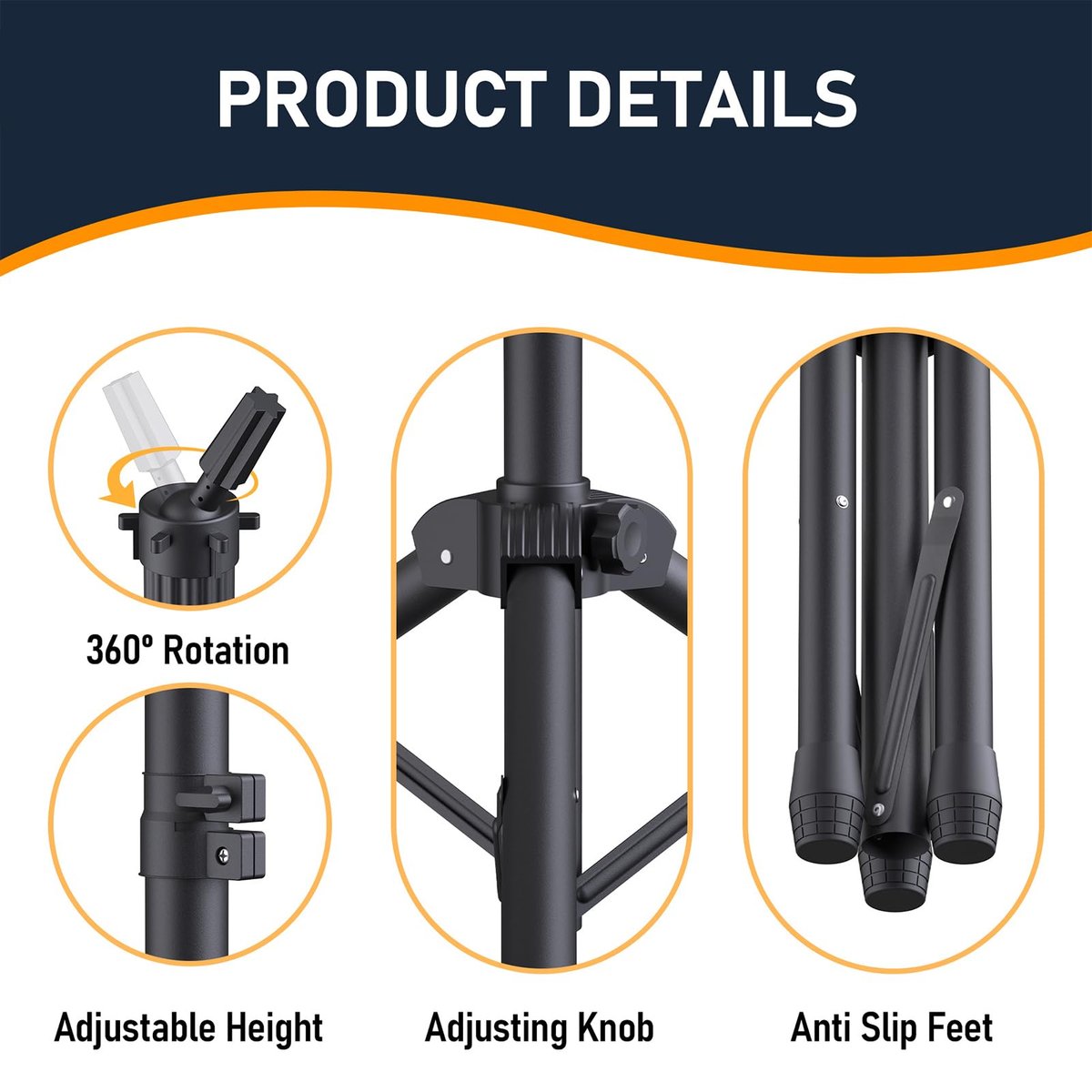 Hemndic Wig Stand with Head - Height Adjustable Wig Head Stand with Mannequin Head and Extra Clamp Stand Avelisse