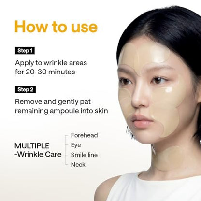 Mediheal Vita Collagen Under Eye Patches - Korean Hydrogel Eye Pads (60 Patches) with 7 Vitamins & 5 Micro Collagen, Moisturizing & Non-Irritating Eye Gel Mask, Sealing Cap Included