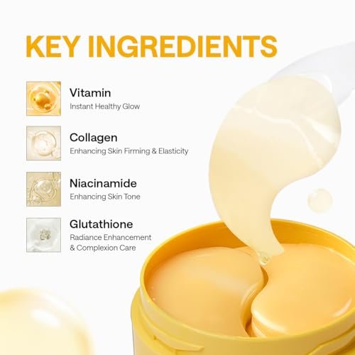 Mediheal Vita Collagen Under Eye Patches - Korean Hydrogel Eye Pads (60 Patches) with 7 Vitamins & 5 Micro Collagen, Moisturizing & Non-Irritating Eye Gel Mask, Sealing Cap Included - görsel 8