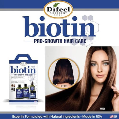Difeel Pro-Growth Biotin Shampoo 33.8 oz - Biotin Shampoo for Thinning Hair and Hair Growth Avelisse