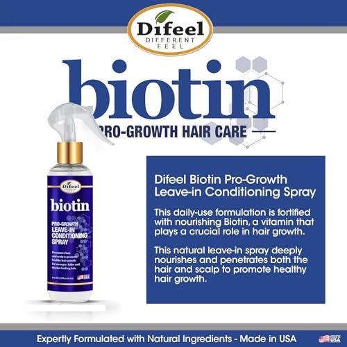Difeel Elevated Biotin Pro-Growth Leave in Conditioning Spray 8 oz. - görsel 8