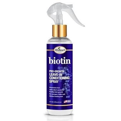 Difeel Elevated Biotin Pro-Growth Leave in Conditioning Spray 8 oz.