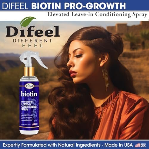 Difeel Elevated Biotin Pro-Growth Leave in Conditioning Spray 8 oz. - görsel 10