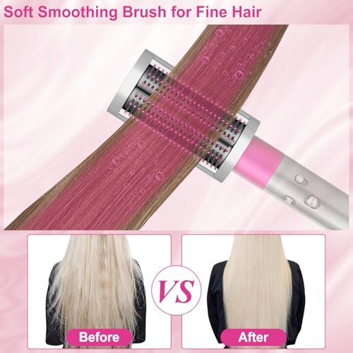 ZEPHBLOW Soft Smoothing Brush for Dyson Airwrap – Replacement Attachment for Fine Hair (Part No. 971891-05, Red) - görsel 6