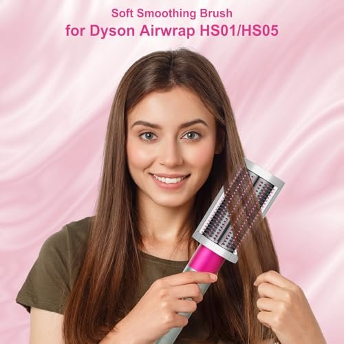 ZEPHBLOW Soft Smoothing Brush for Dyson Airwrap – Replacement Attachment for Fine Hair (Part No. 971891-05, Red) - görsel 12