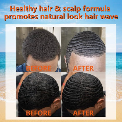 Goiple Natural Wave Pomade Strong Hold Easy Wash 360 Wave Training Hair Cream - Water-Based Wave Grease for Men, Moisture & Silky Shine, 4 oz Avelisse