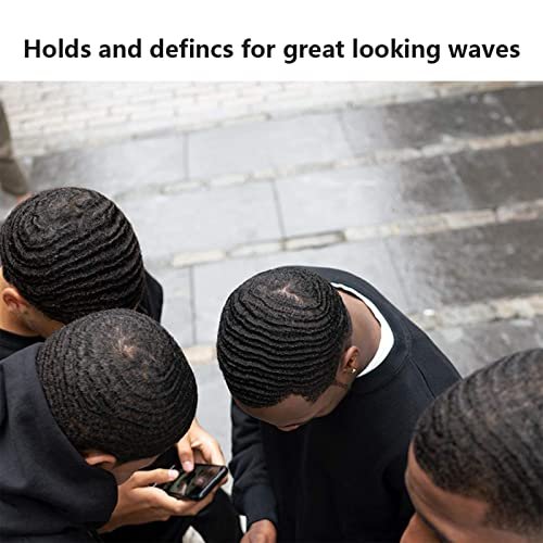 Goiple Natural Wave Pomade Strong Hold Easy Wash 360 Wave Training Hair Cream - Water-Based Wave Grease for Men, Moisture & Silky Shine, 4 oz Avelisse