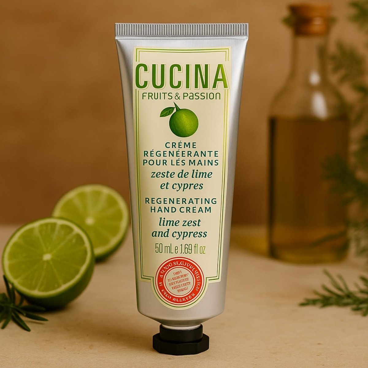 Cucina 6 Pack Regenerating Hand Cream Fruits & Passion Travel Size Set | Coriander Olive Tree, Lime Zest Cypress, Sea Salt Amalfi Lemon - görsel 11