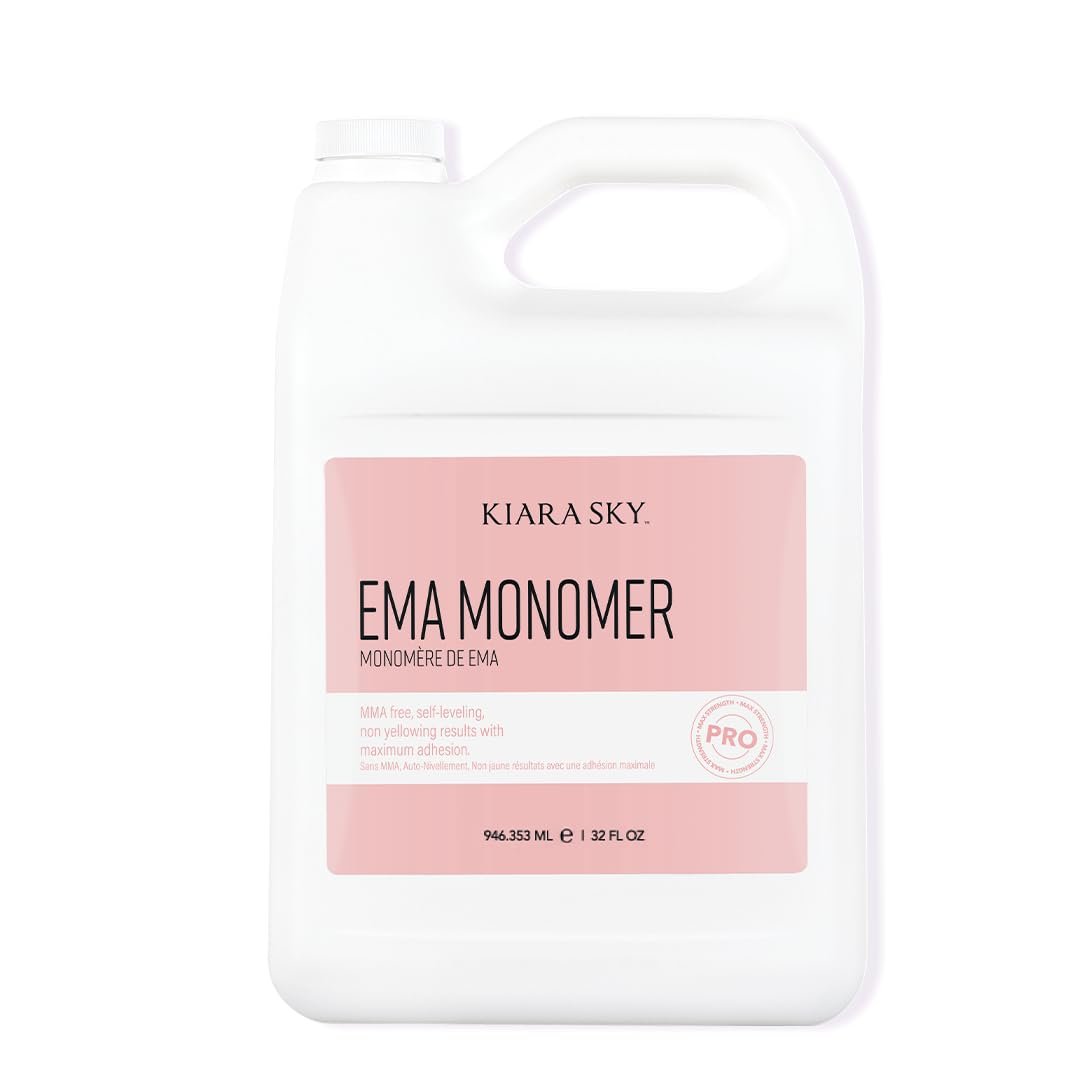 Kiara Sky EMA Monomer 32 Fl Oz - Professional Acrylic Nail Liquid for Flawless Acrylic Nails Avelisse