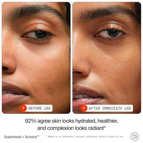 Youth To The People Superfood Skin Drip Glow Barrier Serum - Peptides + Niacinamide - Strengthen, Even Tone, Smooth Texture - Dewy Primer - Vegan - 1 fl oz Avelisse