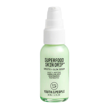 Youth To The People Superfood Skin Drip Glow Barrier Serum - Peptides + Niacinamide - Strengthen, Even Tone, Smooth Texture - Dewy Primer - Vegan - 1 fl oz Avelisse