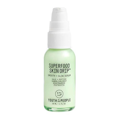 Youth To The People Superfood Skin Drip Glow Barrier Serum - Peptides + Niacinamide - Strengthen, Even Tone, Smooth Texture - Dewy Primer - Vegan - 1 fl oz Avelisse