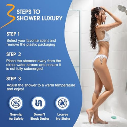 ZenBombs Shower Steamers – 18 Pack Organic Aromatherapy Shower Bombs for Relaxation, Stress Relief & Self-Care – Natural Fragrances, Ideal Gift for Women and Men Avelisse