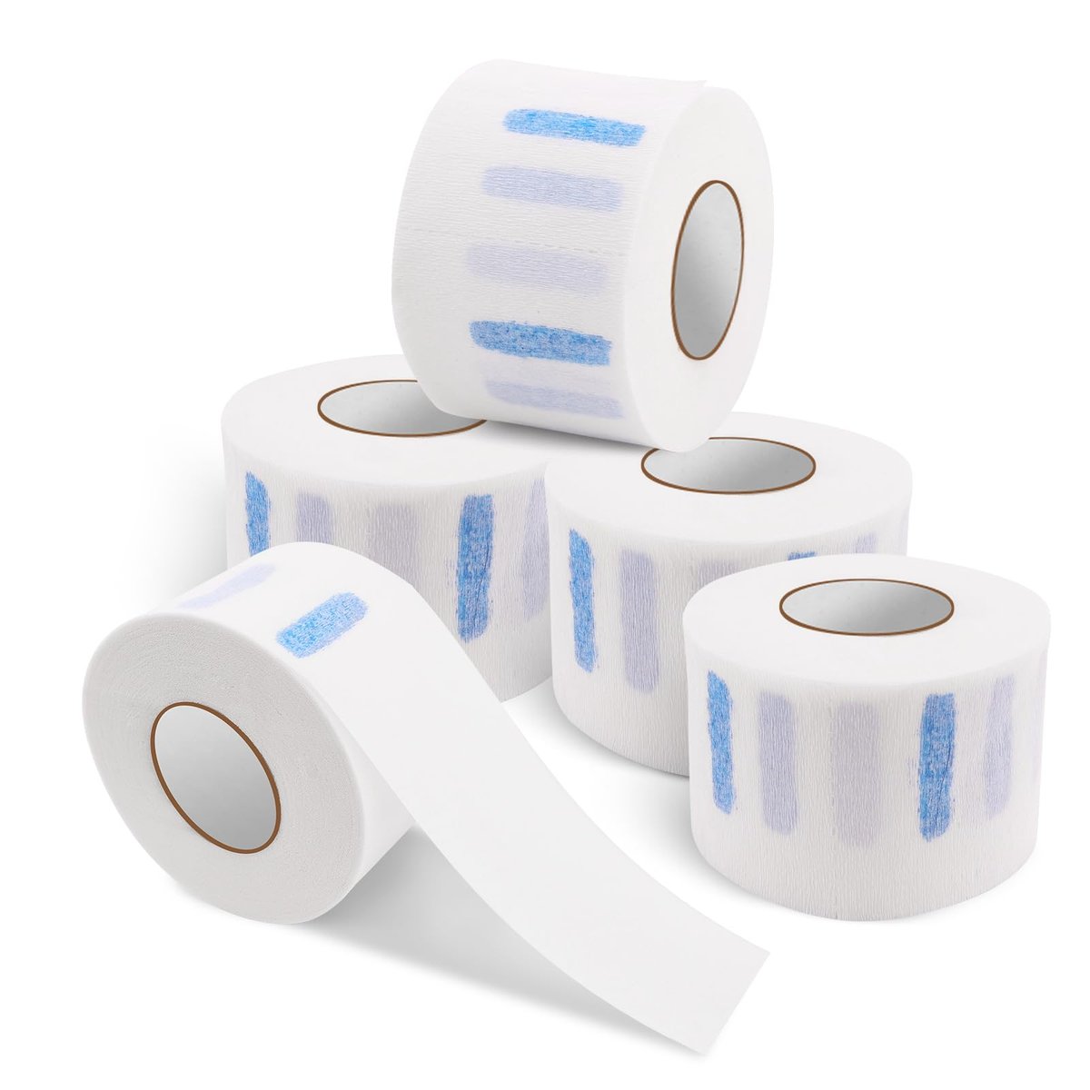 NICEMOVIC 5 Rolls Disposable Barber Paper Neck Strips – Stretchy Neck Paper for Salon Haircut Styling - görsel 2