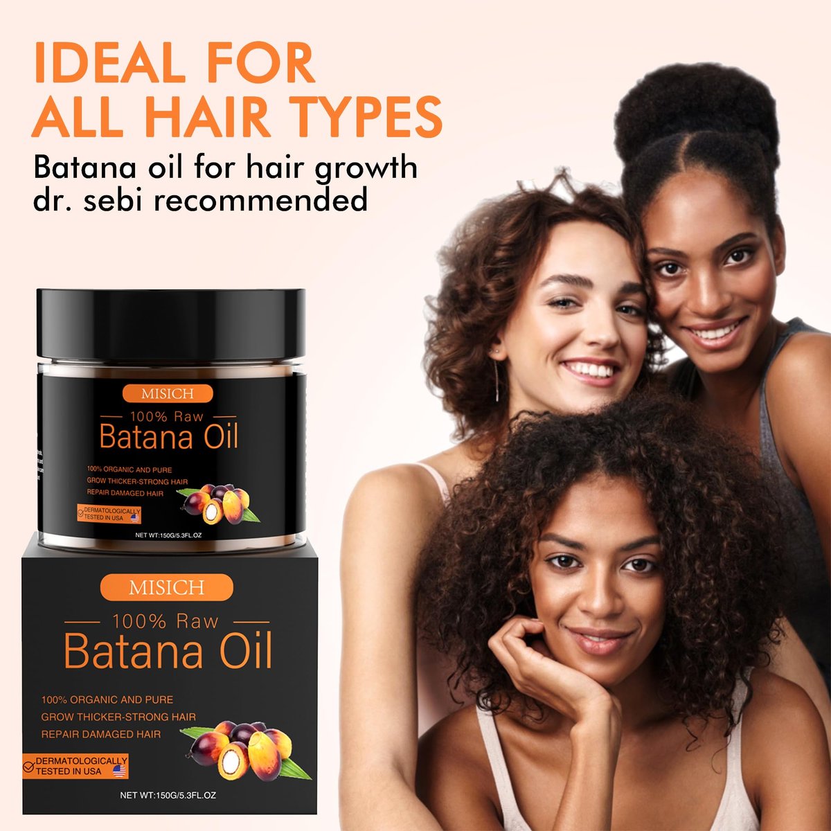 MISICH Raw Batana Oil for Hair Growth - 100% Natural Pure Botana Oil Paste from Honduras, Unrefined Organic Batana Hair Mask for Preventing Hair Loss, Enhances Thickness for Men & Women, 5.3 oz - görsel 16