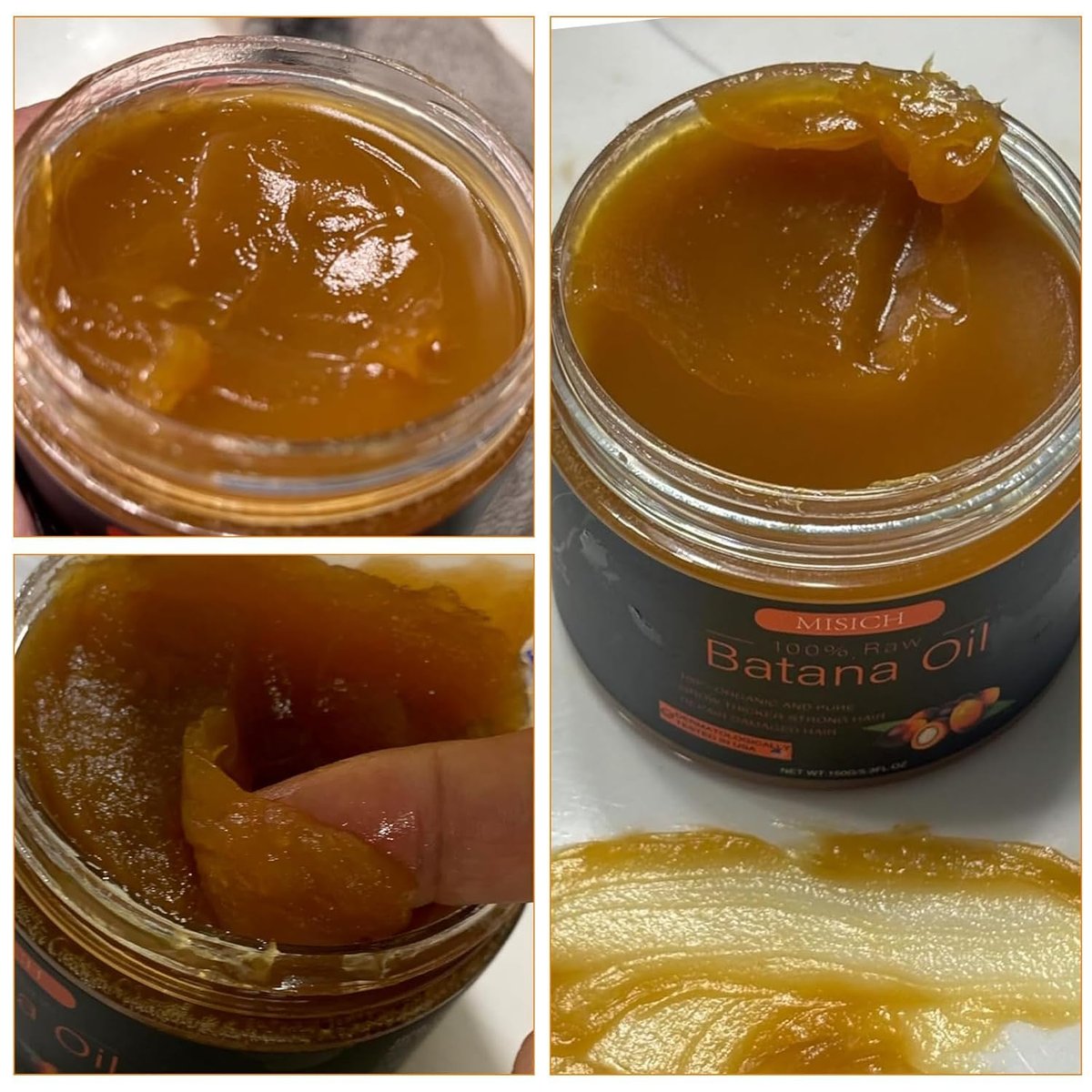 MISICH Raw Batana Oil for Hair Growth - 100% Natural Pure Botana Oil Paste from Honduras, Unrefined Organic Batana Hair Mask for Preventing Hair Loss, Enhances Thickness for Men & Women, 5.3 oz - görsel 14