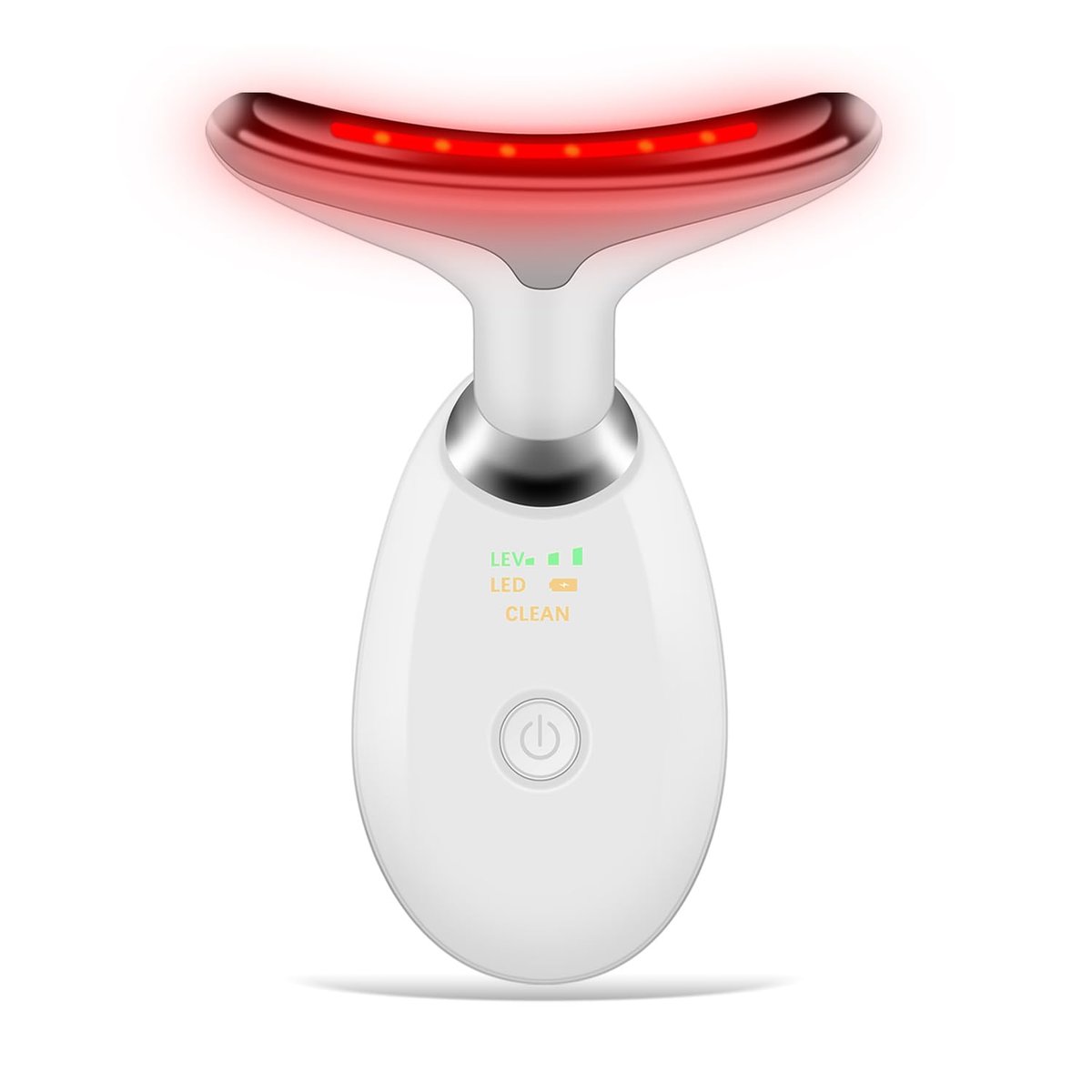 Face and Neck Massager Tool with 7 Color LED Lights - Portable Facial Beauty Device for Skincare - görsel 2