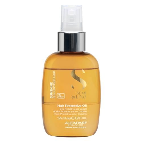 ALFAPARF MILANO Semi di Lino Sunshine Protective Hair Oil - Two-Phase Spray Oil Serum with UV Filters for Sun Exposed Hair Protection - For Shiny, Soft, Disciplined, and Protected Hair - görsel 2