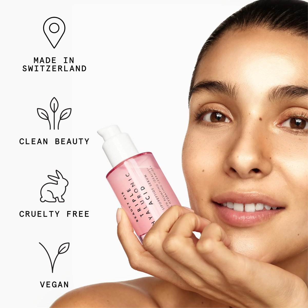 Beauty Pie Triple Hyaluronic Acid & Lipopeptide Serum - Plumping & Smoothing Hydrating Face Serum, Anti-Wrinkle Fine Line Care, Lightweight Fragrance Free 50ml Avelisse